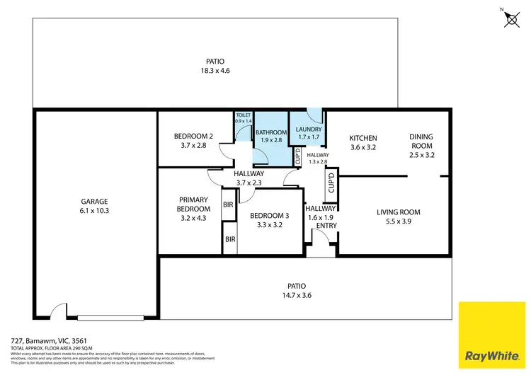 Floorplan of Homely rural property listing, 727 Bamawm Hall Road, Bamawm VIC 3561