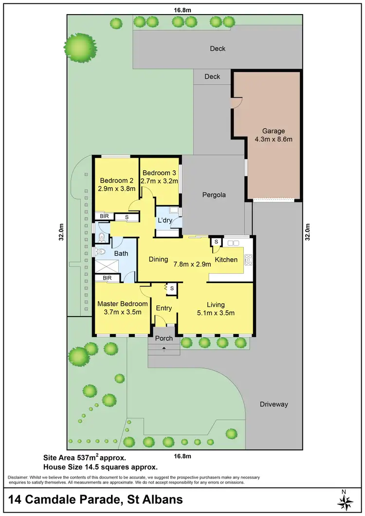 Floorplan of Homely house listing, 14 Camdale Parade, St Albans VIC 3021