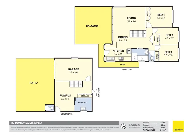 Floorplan of Homely house listing, 22 Tombonda Drive, Kiama NSW 2533