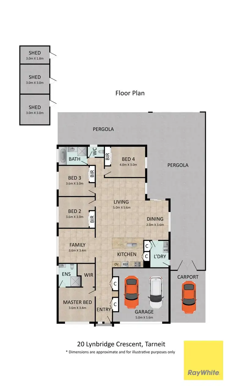 Floorplan of Homely house listing, 20 Lynbridge Crescent, Tarneit VIC 3029