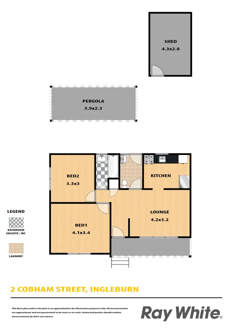 Floorplan of Homely house listing, 2 Cobham Street, Ingleburn NSW 2565