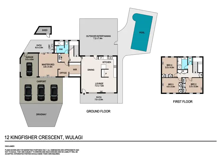 Floorplan of Homely house listing, 12 Kingfisher Crescent, Wulagi NT 812