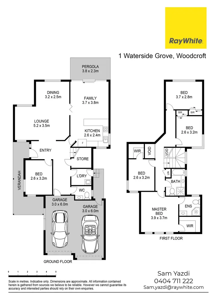 Floorplan of Homely house listing, 1 Waterside Grove, Woodcroft NSW 2767