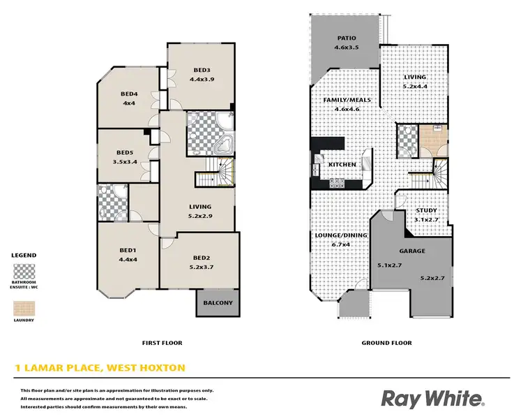 Floorplan of Homely house listing, 1 Larmar Place, West Hoxton NSW 2171