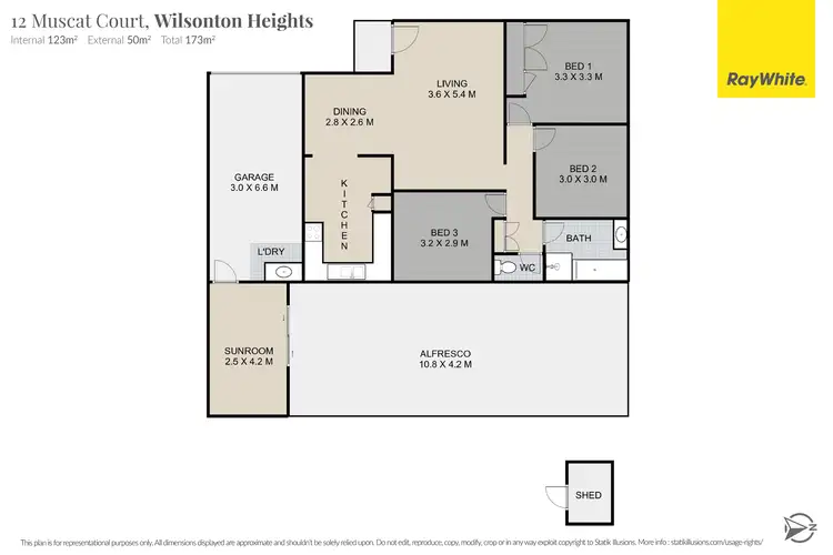 Floorplan of Homely house listing, 12 Muscat Court, Wilsonton Heights QLD 4350