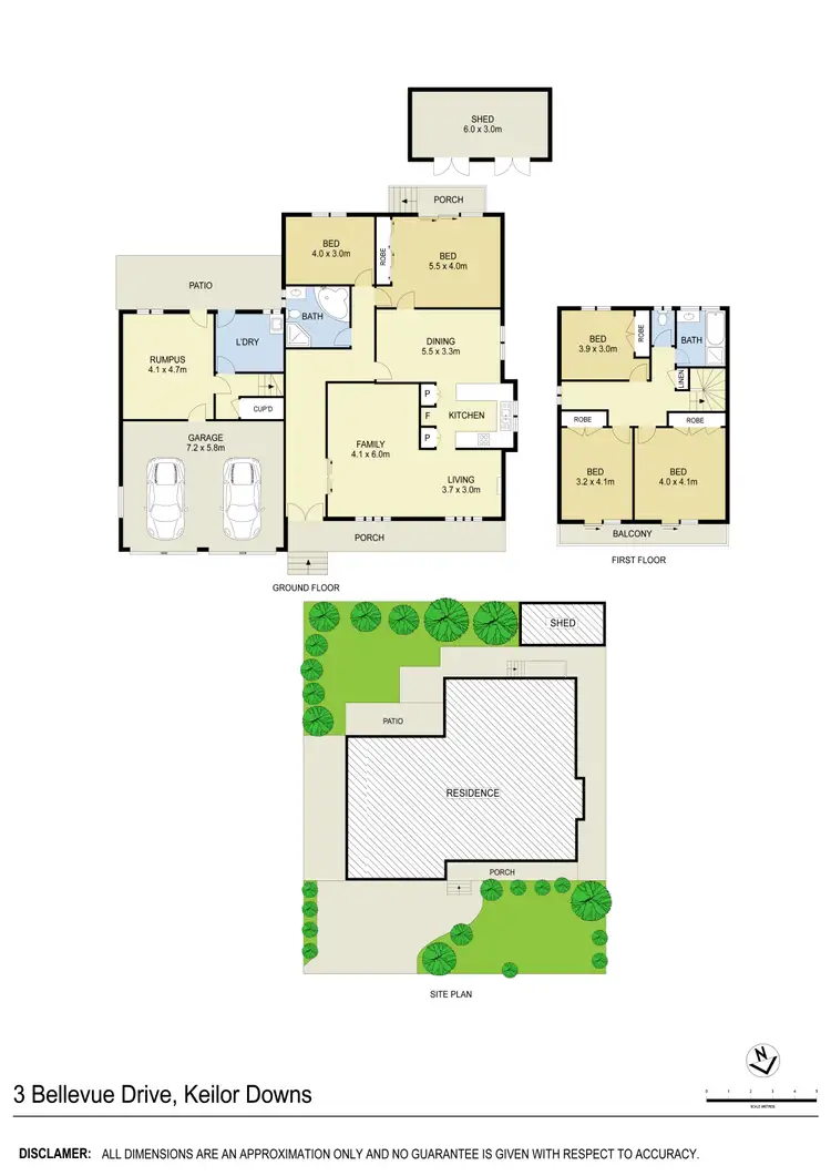 Floorplan of Homely house listing, 3 Bellevue Drive, Keilor Downs VIC 3038
