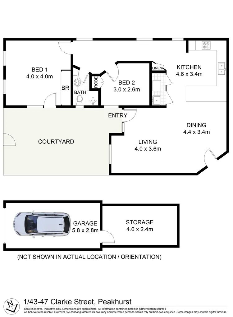 Floorplan of Homely retirement listing, 1/43-47 Clarke Street, Peakhurst NSW 2210