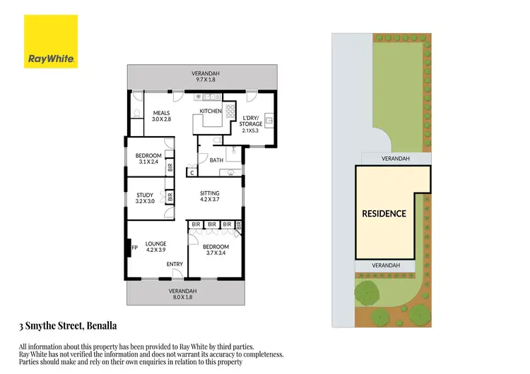 Floorplan of Homely house listing, 3 Smythe Street, Benalla VIC 3672