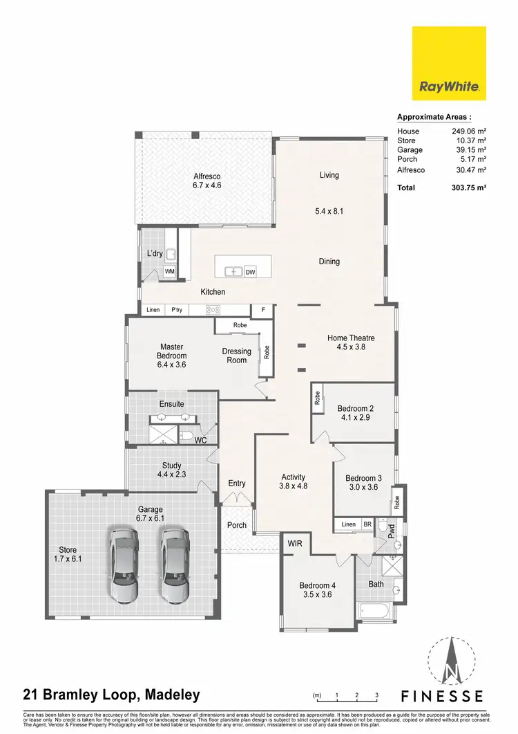 Floorplan of Homely house listing, 21 Bramley Loop, Madeley WA 6065