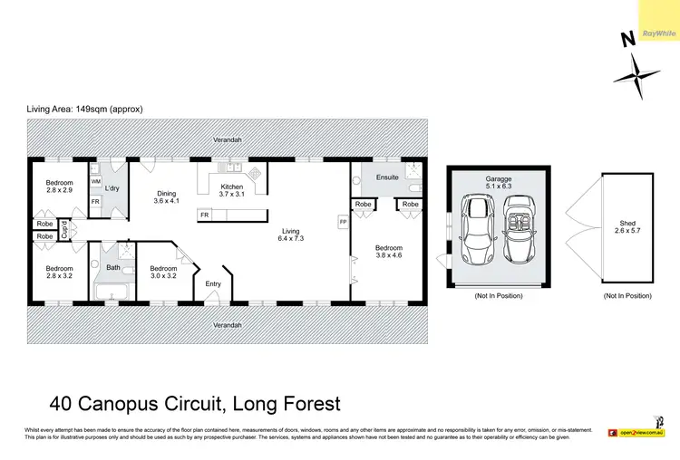 Floorplan of Homely house listing, 40 Canopus Circuit, Long Forest VIC 3340