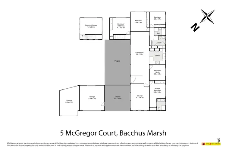Floorplan of Homely house listing, 5 McGregor Court, Bacchus Marsh VIC 3340