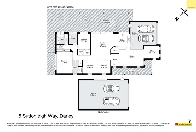Floorplan of Homely house listing, 5 Suttonleigh Way, Darley VIC 3340