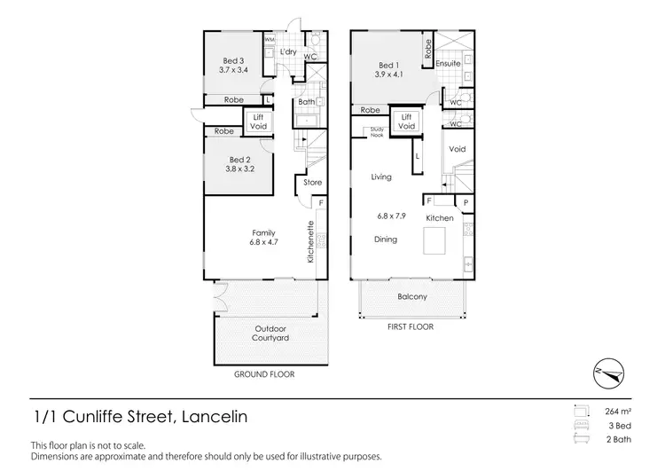 Floorplan of Homely house listing, 1/1 Cunliffe Street, Lancelin WA 6044