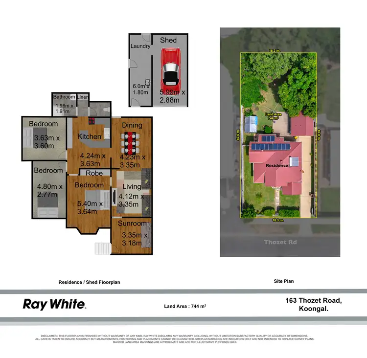 Floorplan of Homely house listing, 163 Thozet Road, Koongal QLD 4701