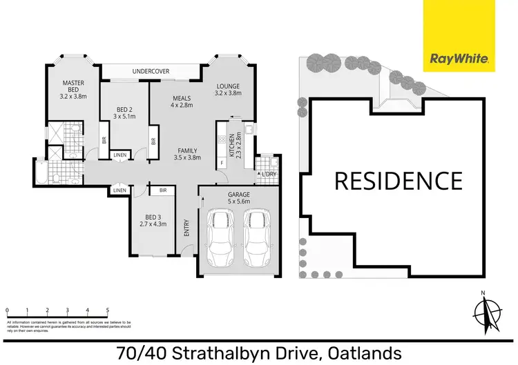 Floorplan of Homely villa listing, 70/40 Strathalbyn Drive, Oatlands NSW 2117