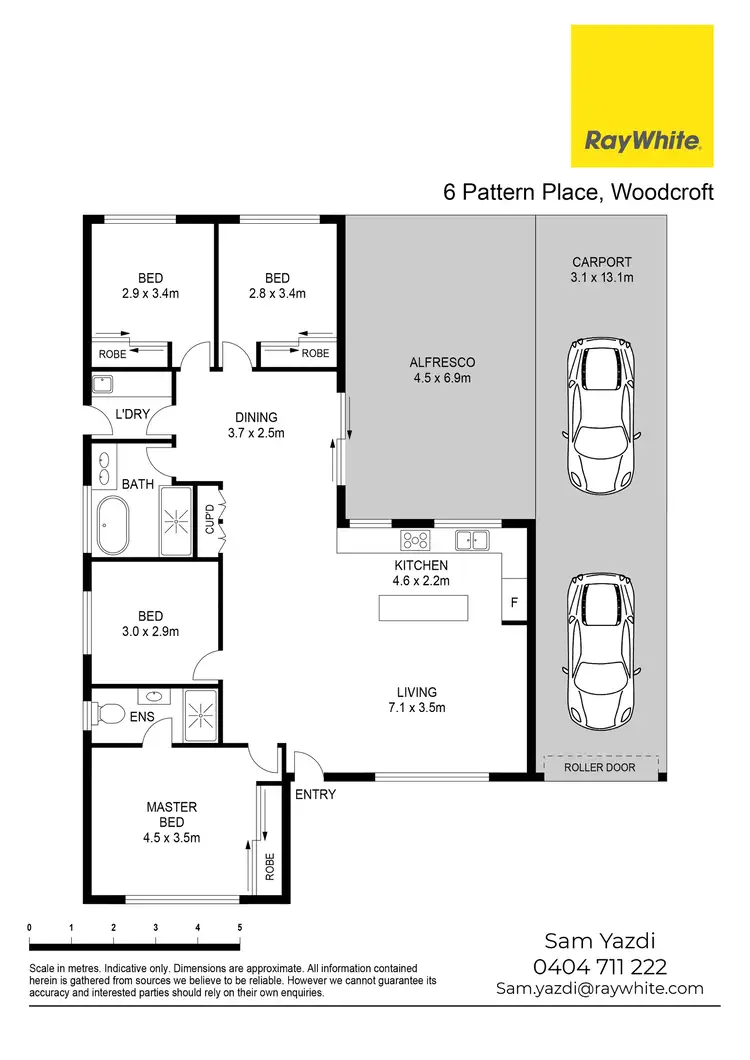 Floorplan of Homely house listing, 6 Pattern Place, Woodcroft NSW 2767