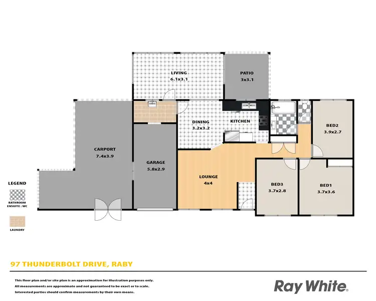 Floorplan of Homely house listing, 97 Thunderbolt Drive, Raby NSW 2566
