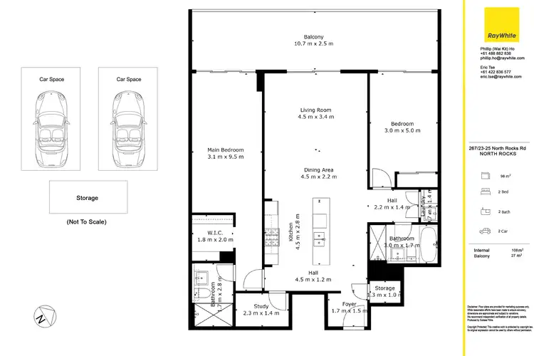 Floorplan of Homely apartment listing, 267/25 North Rocks Road, North Rocks NSW 2151