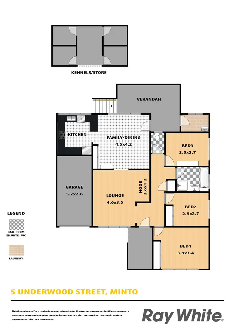 Floorplan of Homely house listing, 5 Underwood Street, Minto NSW 2566
