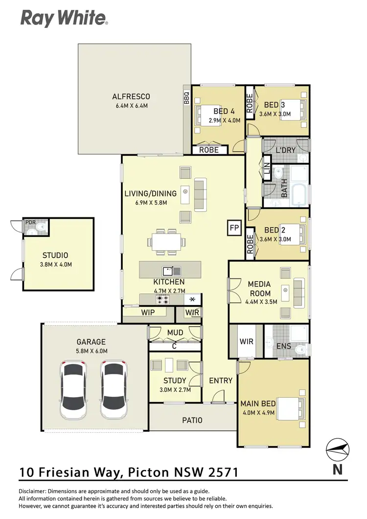 Floorplan of Homely house listing, 10 Friesian Way, Picton NSW 2571
