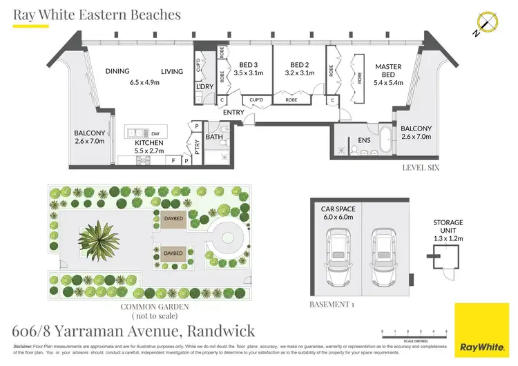 Floorplan of Homely unit listing, 606/8 Yarraman Avenue, Randwick NSW 2031