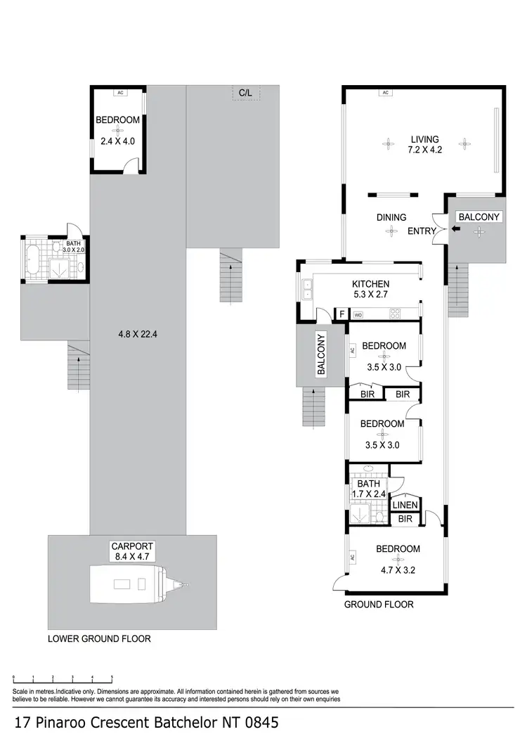 Floorplan of Homely house listing, 17 Pinaroo Crescent, Batchelor NT 845