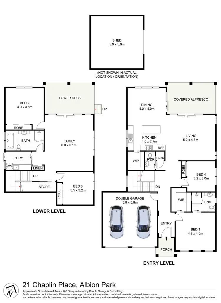 Floorplan of Homely house listing, 21 Chaplin Place, Albion Park NSW 2527