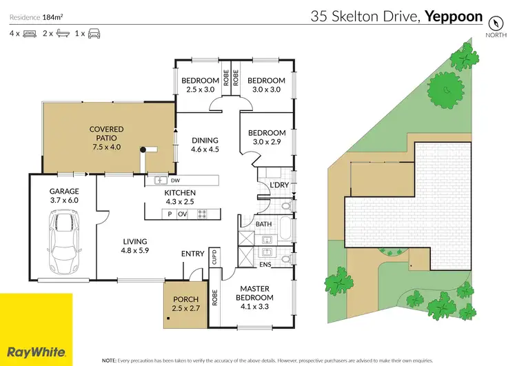 Floorplan of Homely house listing, 35 Skelton Drive, Yeppoon QLD 4703