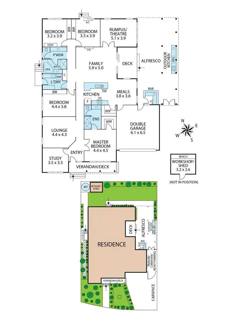 Floorplan of Homely house listing, 40 Overland Drive, Doreen VIC 3754