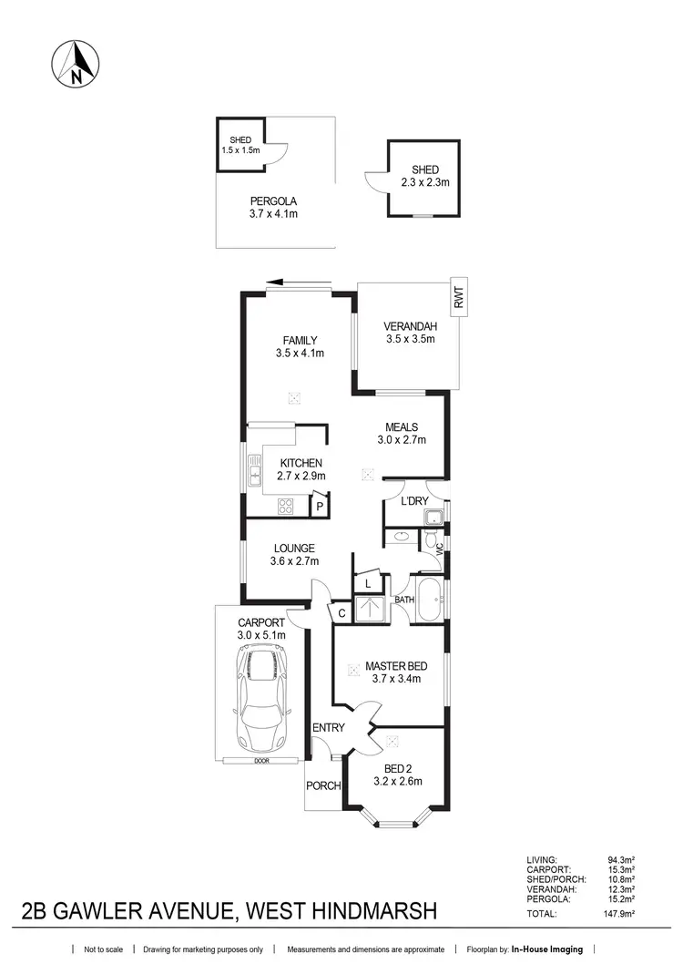 Floorplan of Homely house listing, 2B Gawler Avenue, West Hindmarsh SA 5007