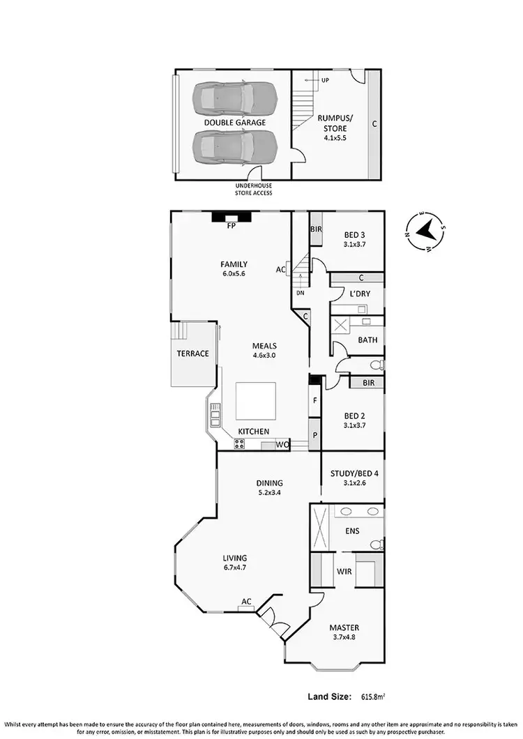 Floorplan of Homely house listing, 6 Sweetfern Dell, Frankston South VIC 3199