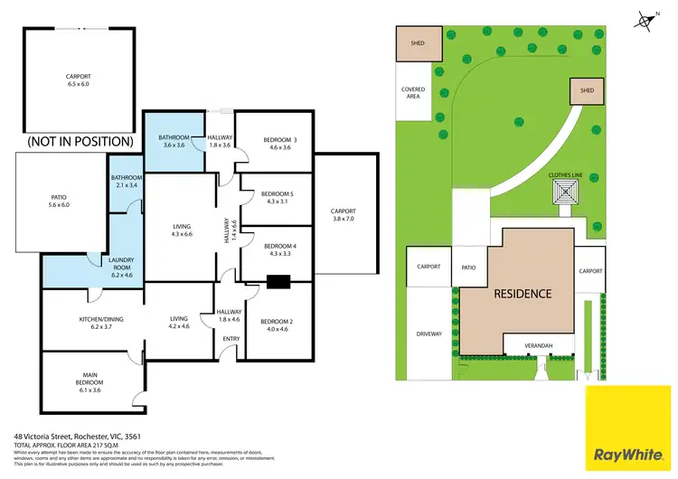 Floorplan of Homely house listing, 48 Victoria Street, Rochester VIC 3561