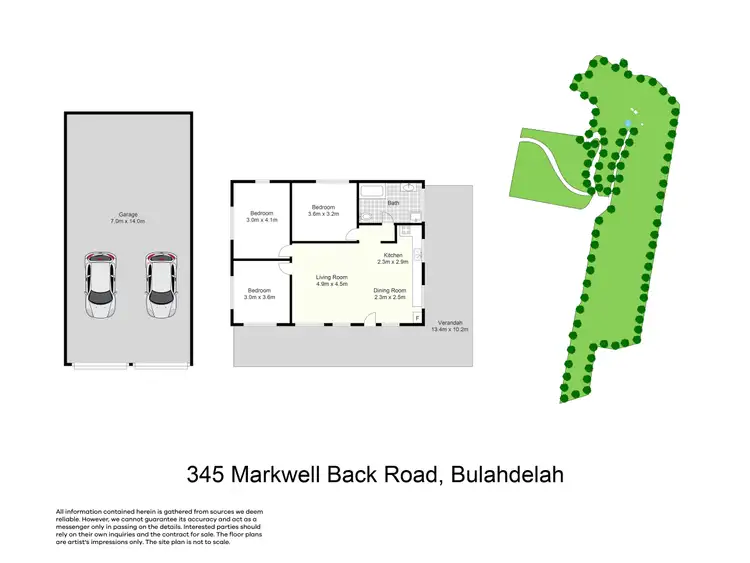 Floorplan of Homely rural property listing, 345 Markwell Back Road, Bulahdelah NSW 2423