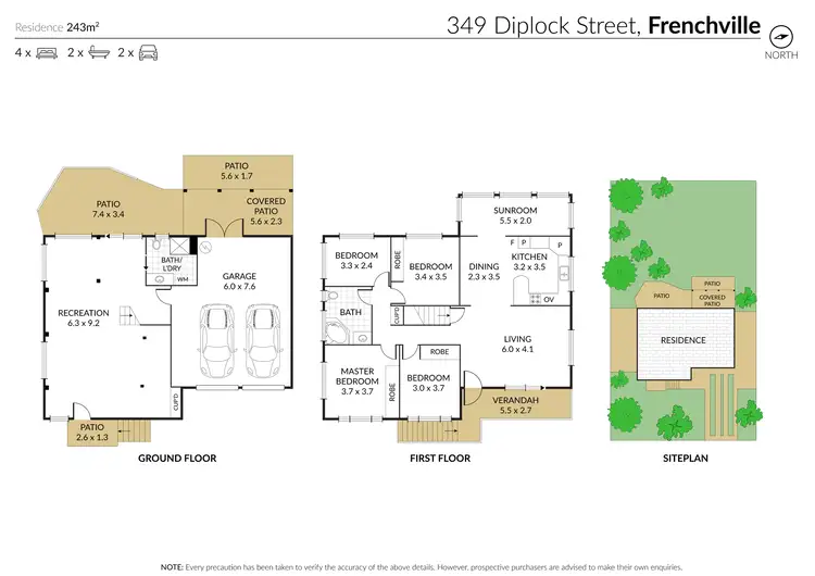 Floorplan of Homely house listing, 349 Diplock Street, Frenchville QLD 4701