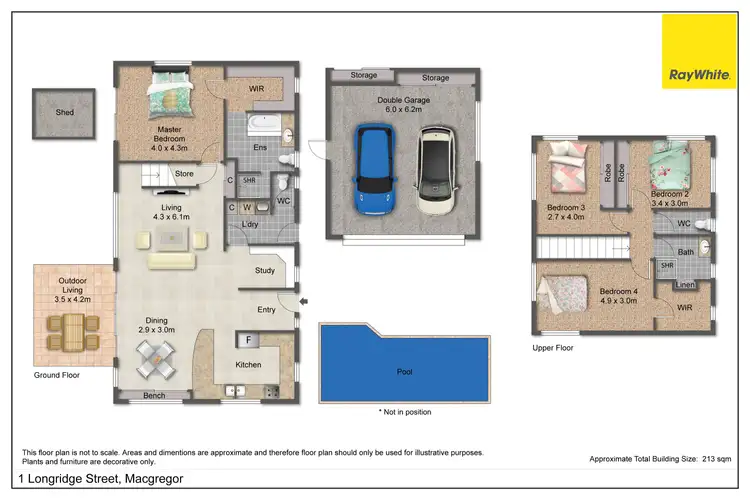 Floorplan of Homely house listing, 1 Longridge Street, Macgregor QLD 4109