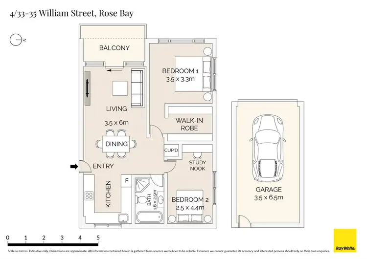 Floorplan of Homely apartment listing, 4/33-35 William Street, Rose Bay NSW 2029