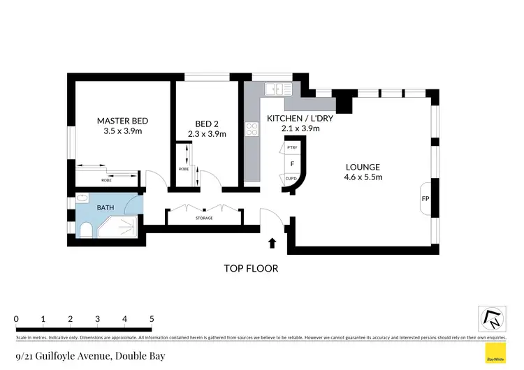 Floorplan of Homely apartment listing, 9/21 Guilfoyle Avenue, Double Bay NSW 2028
