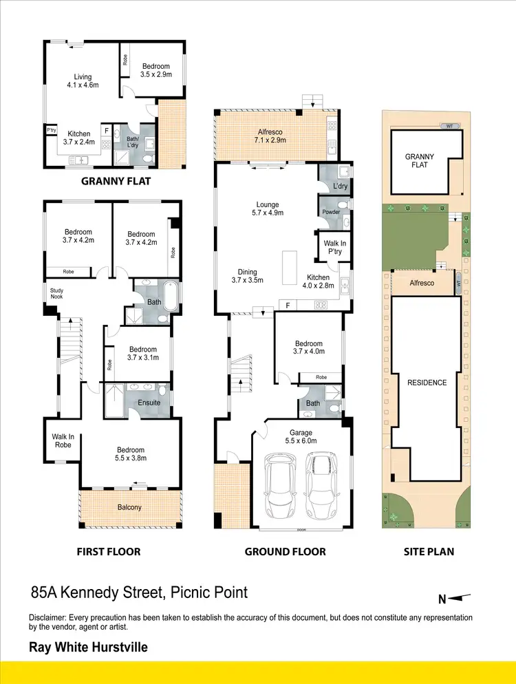 Floorplan of Homely house listing, 85A Kennedy Street, Picnic Point NSW 2213