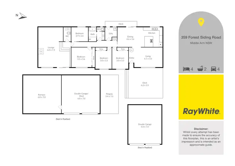 Floorplan of Homely rural property listing, 359 Forest Siding Road, Middle Arm NSW 2580