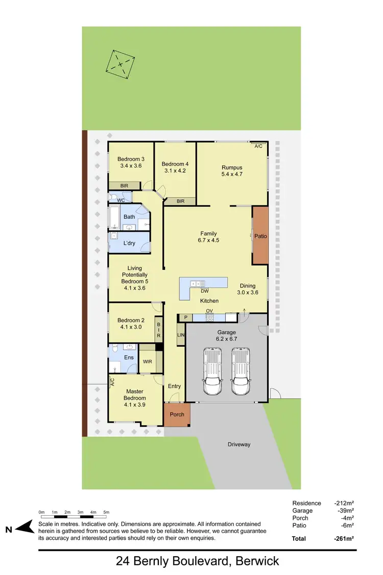 Floorplan of Homely house listing, 24 Bernly Boulevard, Berwick VIC 3806