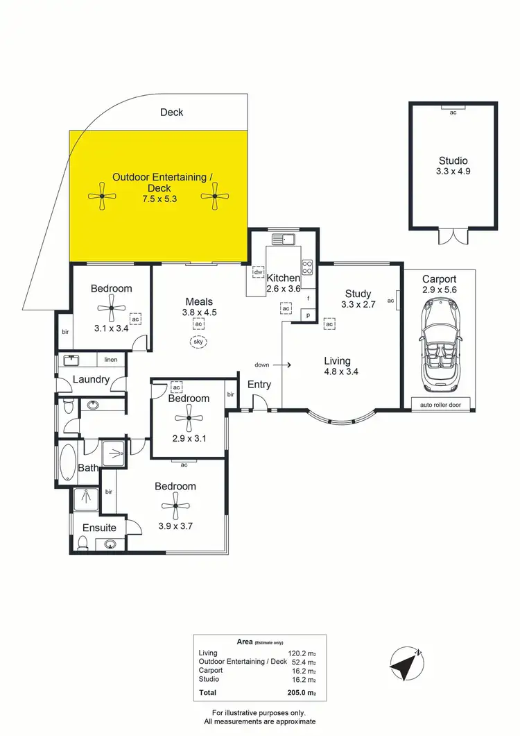 Floorplan of Homely house listing, 3 Seaview Court, Morphett Vale SA 5162
