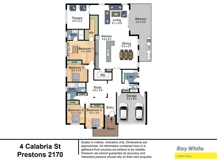 Floorplan of Homely house listing, 4 Calabria Street, Prestons NSW 2170