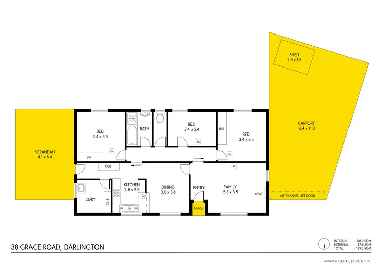 Floorplan of Homely house listing, 38 Grace Road, Darlington SA 5047