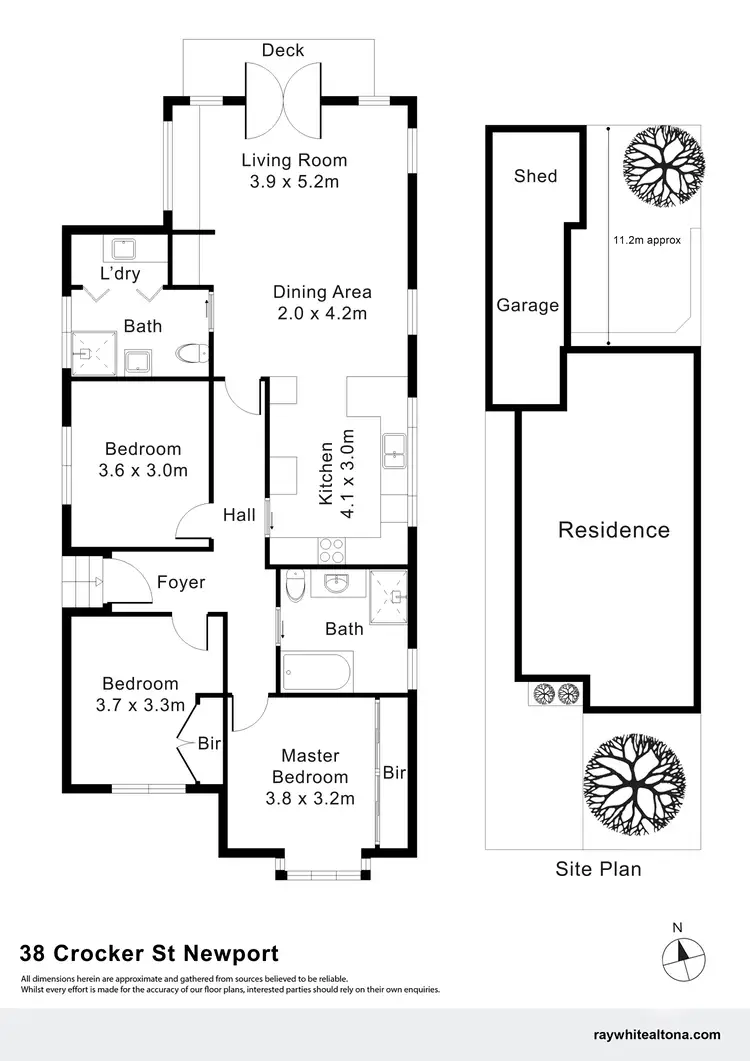 Floorplan of Homely house listing, 38 Croker Street, Newport VIC 3015