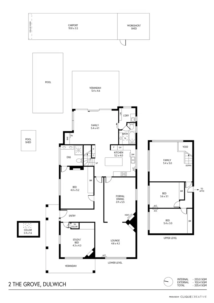 Floorplan of Homely house listing, 2 The Grove, Dulwich SA 5065