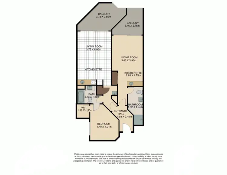 Floorplan of Homely unit listing, 19/78 Brookes Street, Bowen Hills QLD 4006