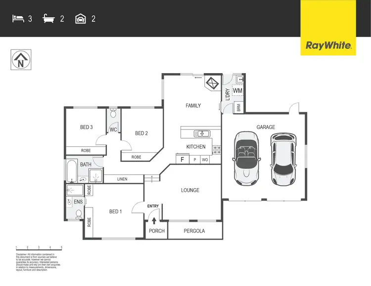 Floorplan of Homely townhouse listing, 2/6 Freeman Street, Conder ACT 2906