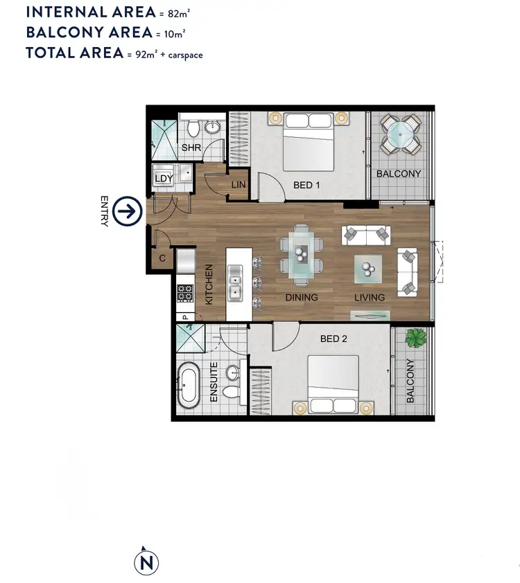 Floorplan of Homely apartment listing, 621/8 Galloway Street, Mascot NSW 2020