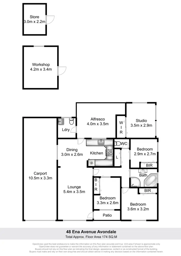 Floorplan of Homely house listing, 48 Ena Avenue, Avondale NSW 2530