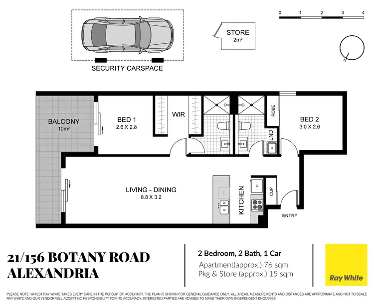 Floorplan of Homely apartment listing, 21/156 Botany Road, Alexandria NSW 2015